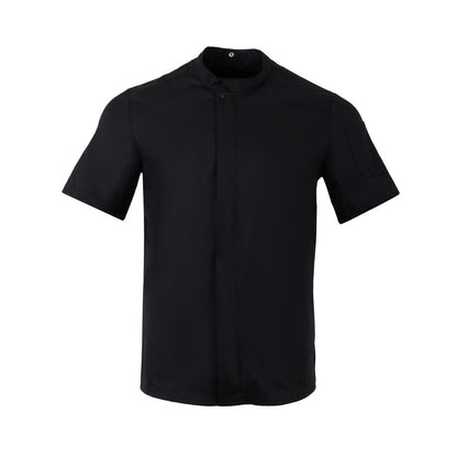 BA115-S Southside Harlem Koksbuis Met Korte Mouwen Zwart Maat S
