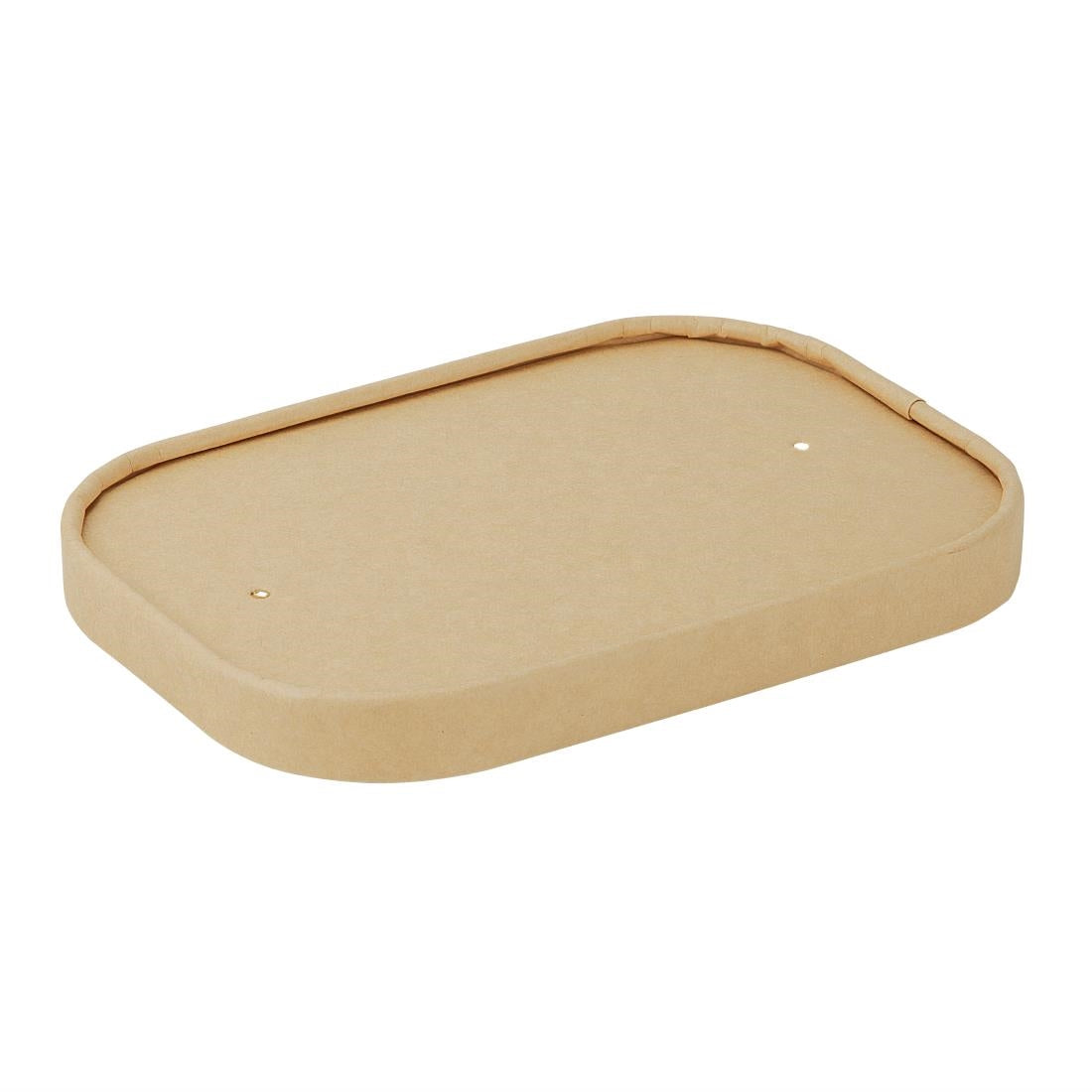 HW624 Fiesta Recyclebare Papieren Deksel Voor Rechthoekige Containers (300 stuks)