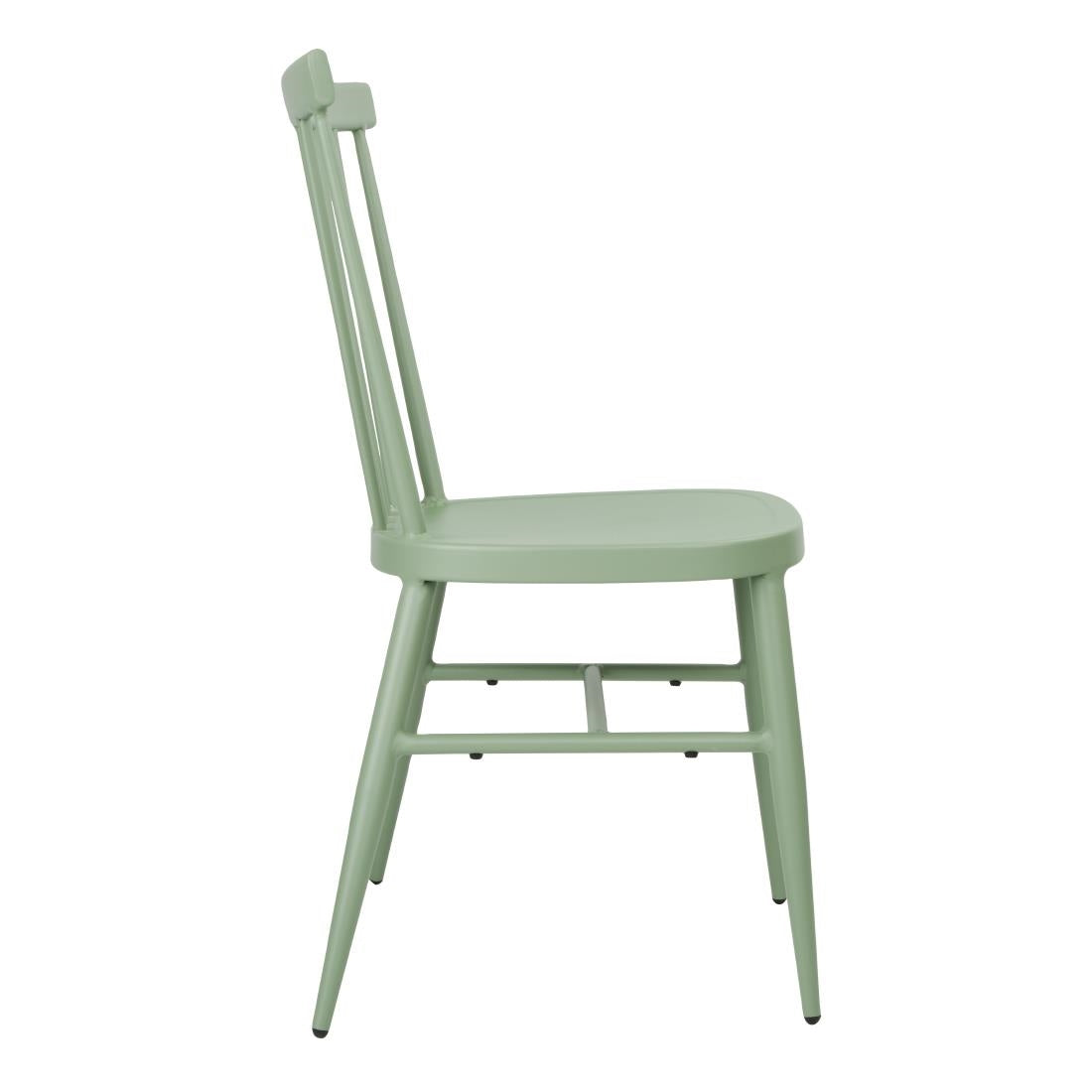 DX687 Bolero Windsor Aluminium Groene Stoelen (4 Stuks)