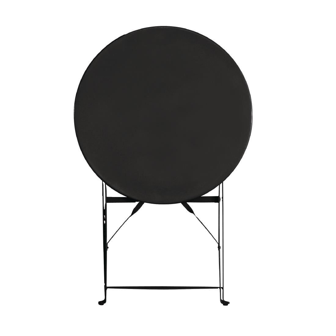 GH558 Bolero ronde stalen opklapbare tafel zwart 59,5cm