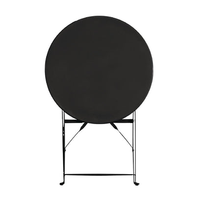 GH558 Bolero ronde stalen opklapbare tafel zwart 59,5cm