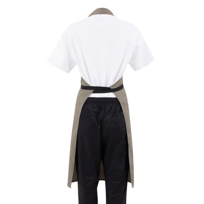 B427 Whites halterschort polyester-katoen olijfgroen