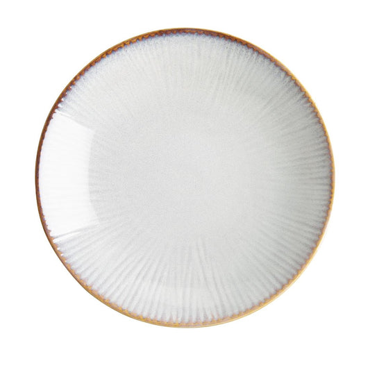 FU197 Olympia Drift Grey Coupe Low Bowls Met Reliëf, 260mm (4 Stuks)