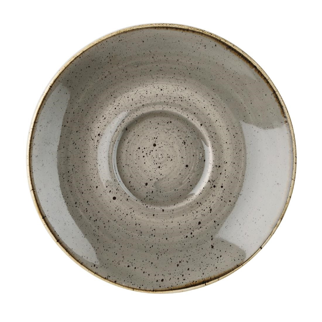 DK567 Churchill Stonecast Grey Cappuccino  cappuccino schotel 15.6 cm 12