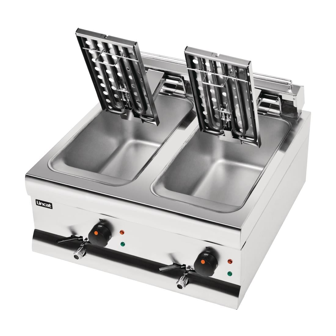 J537 Lincat Silverlink 600 dubbele friteuse DF66
