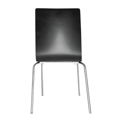 GR345 Bolero stoel met vierkante rug zwart - (4 stuks)