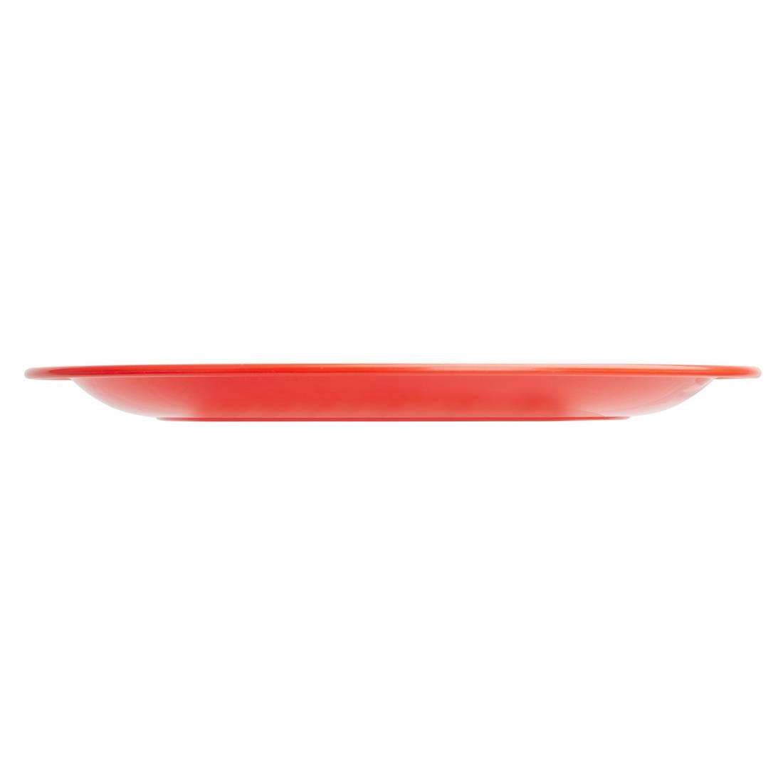 CB770 Olympia Kristallon polycarbonaat borden 23cm rood (12 stuks)