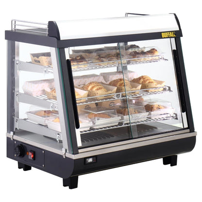 HW927 Buffalo Voor- En Achterdeur Verwarmde Vitrine 96Ltr