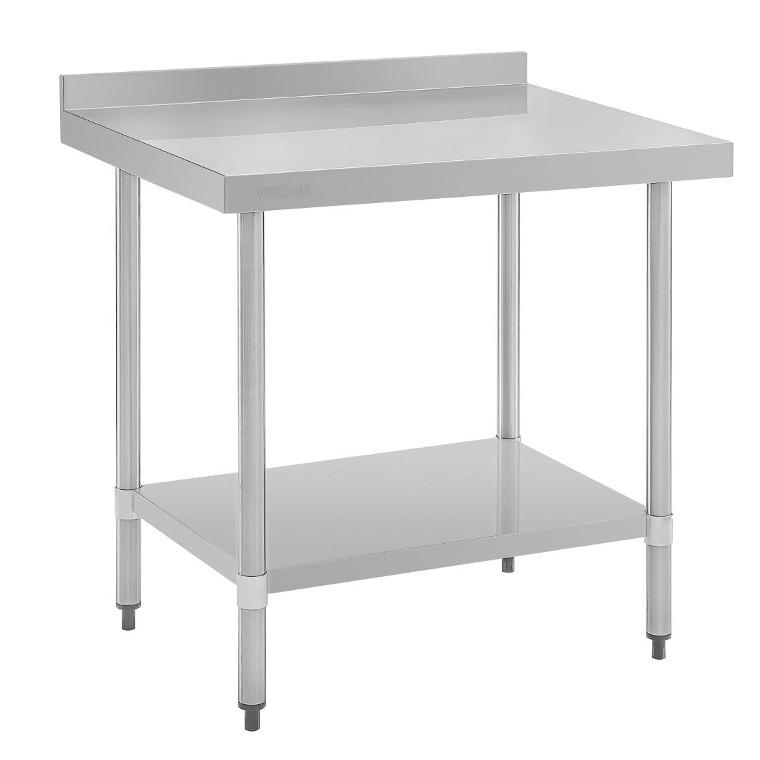 GJ506 Vogue RVS werktafel met achteropstand 90x90x70cm