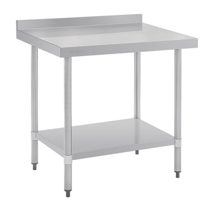 GJ506 Vogue RVS werktafel met achteropstand 90x90x70cm