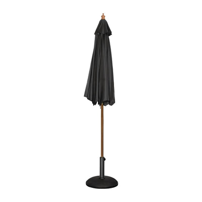 CB517 Bolero ronde parasol zwart 3m