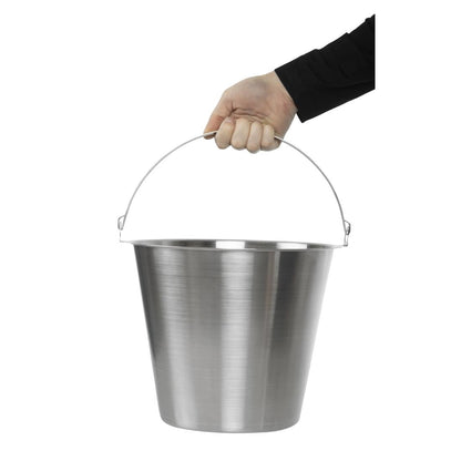 J807 Jantex roestvrijstalen emmer 12ltr