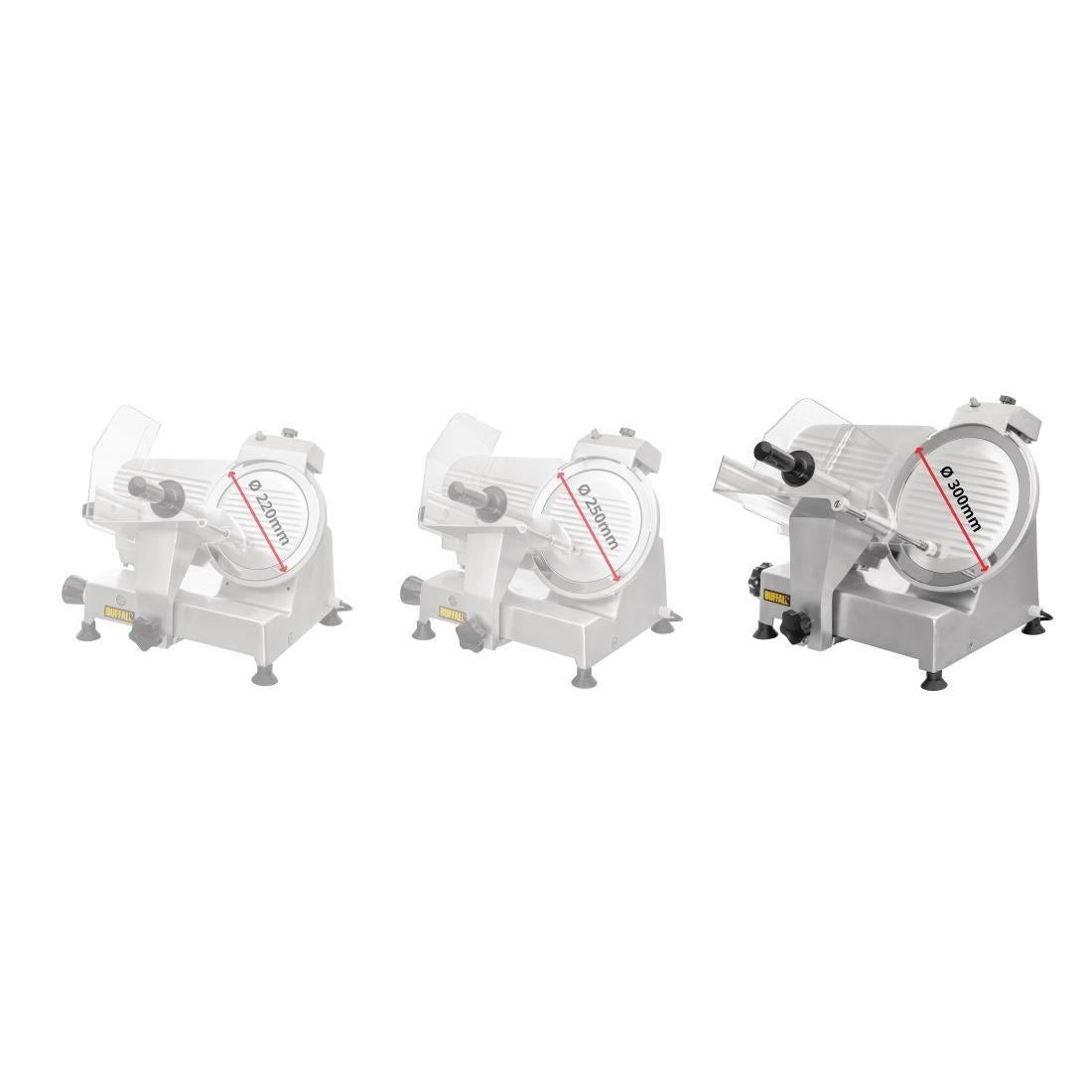 CD279 Buffalo vleessnijmachine 30cm