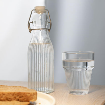 HW797 Olympia Geribbelde Stapelbare Tumblers 150ml (6 Stuks)