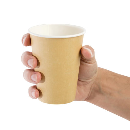 GF032 Fiesta Recyclable koffiebekers enkelwandig lichtbruin 34cl (1000 stuks)