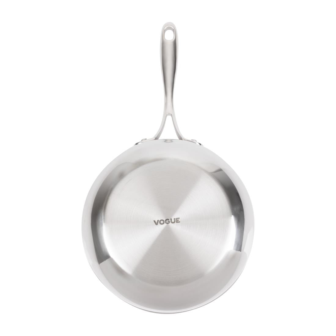 Y240 Vogue roestvrij staal & aluminium drielaagse geflarede sauteerpan 20cm