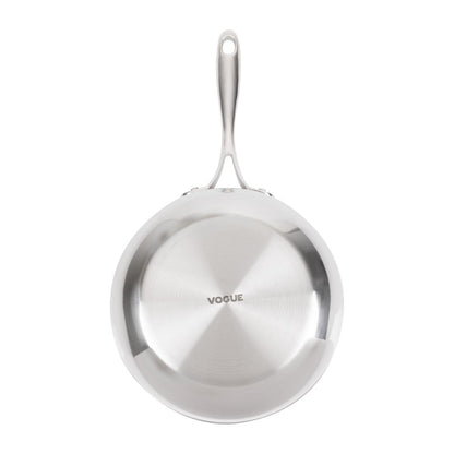 Y240 Vogue roestvrij staal & aluminium drielaagse geflarede sauteerpan 20cm