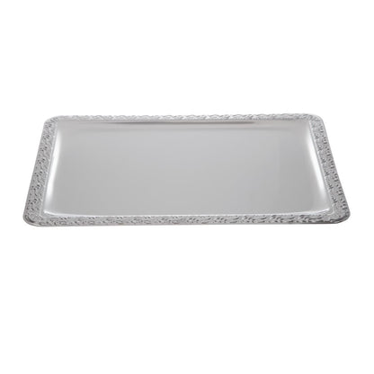 P005 APS RVS serveerschaal met versierde rand 42x31cm