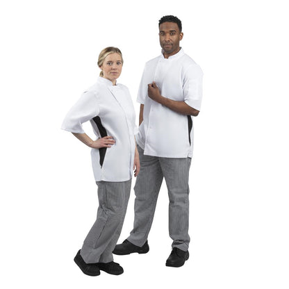 A928-XL Whites Nevada koksbuis wit met zwart contrast XL
