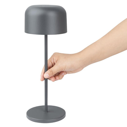 HZ211 Olympia Siena Tafellamp Ronde Koepel Grijs 300mm