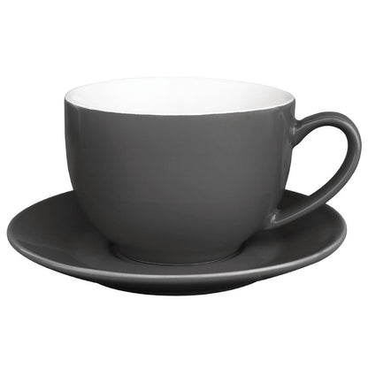 GK078 Olympia Café cappuccino koppen donkergrijs 340ml (12 stuks)