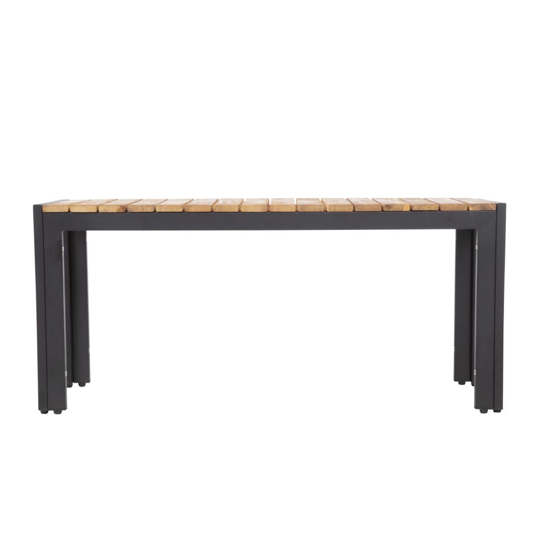 DS154 Bolero stalen en acaciahouten banken 100cm (2 stuks)
