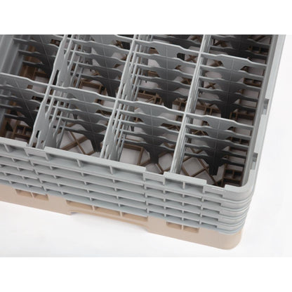 DW552 Cambro Camrack vaatwaskorf met 16 compartimenten max. glashoogte 25,7cm