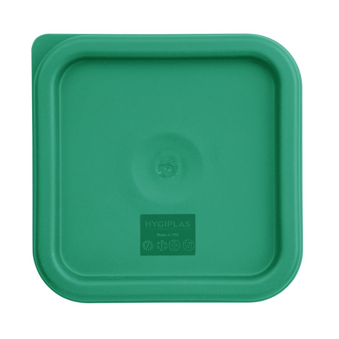 CF046 Hygiplas vierkant deksel groen klein