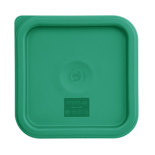 CF046 Hygiplas vierkant deksel groen klein